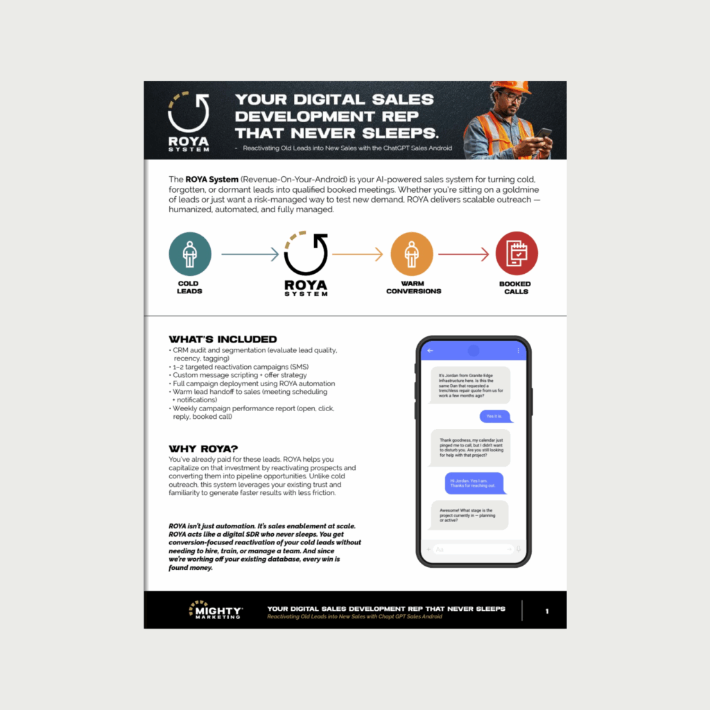 ROYA: Reactivating Old Leads into Appointments